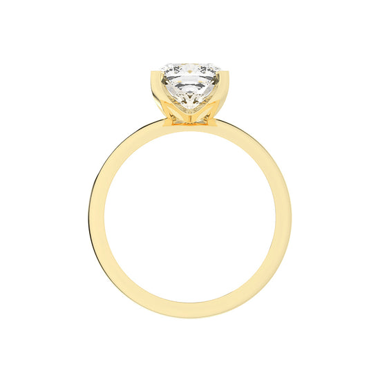 Solindaire Cushion Cut Solitaire Lab Diamond Ring