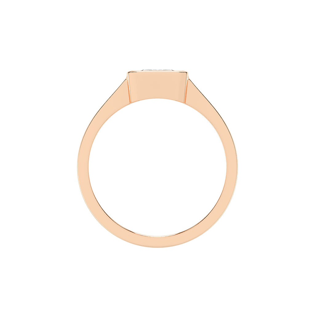 Solurine Radiant Cut Solitaire Lab Diamond Ring