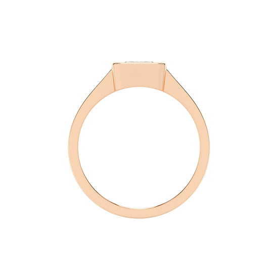 Solurine Radiant Cut Solitaire Lab Diamond Ring