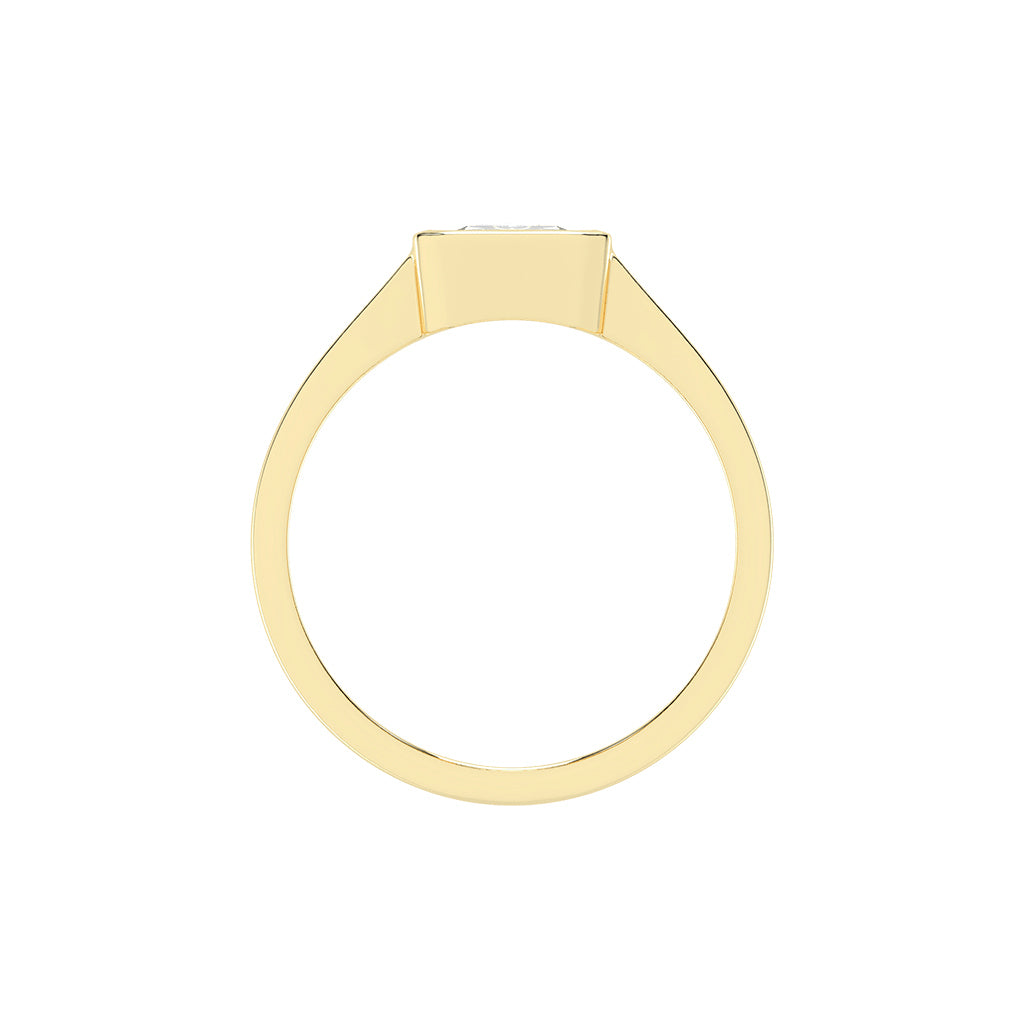 Solurine Radiant Cut Solitaire Lab Diamond Ring