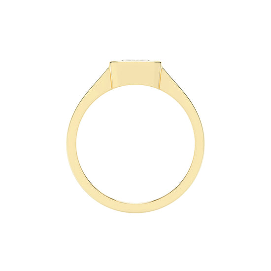 Solurine Radiant Cut Solitaire Lab Diamond Ring
