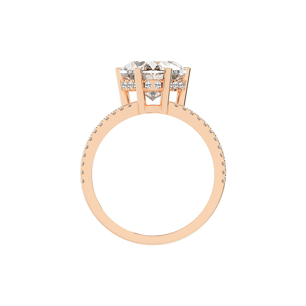 Everviere Heart Cut Engagement Lab Diamond Ring