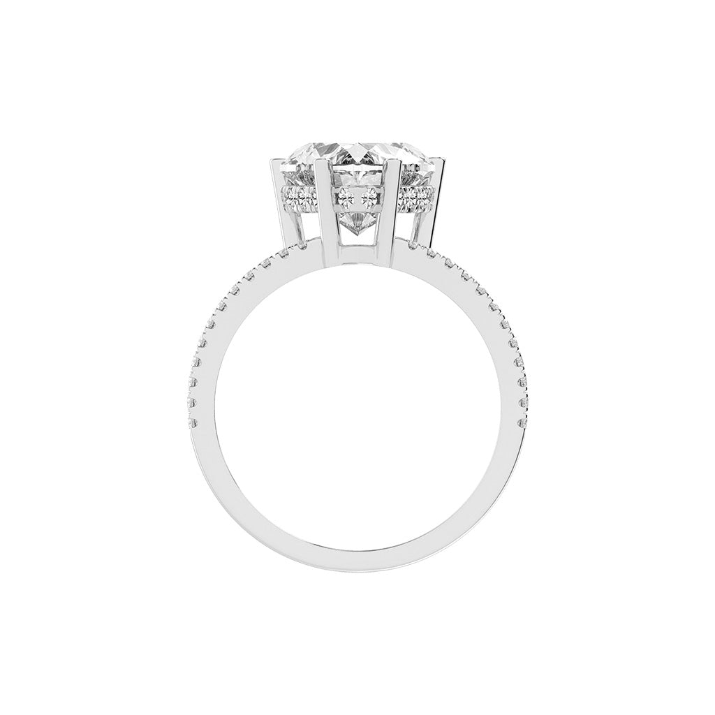 Everviere Heart Cut Engagement Lab Diamond Ring