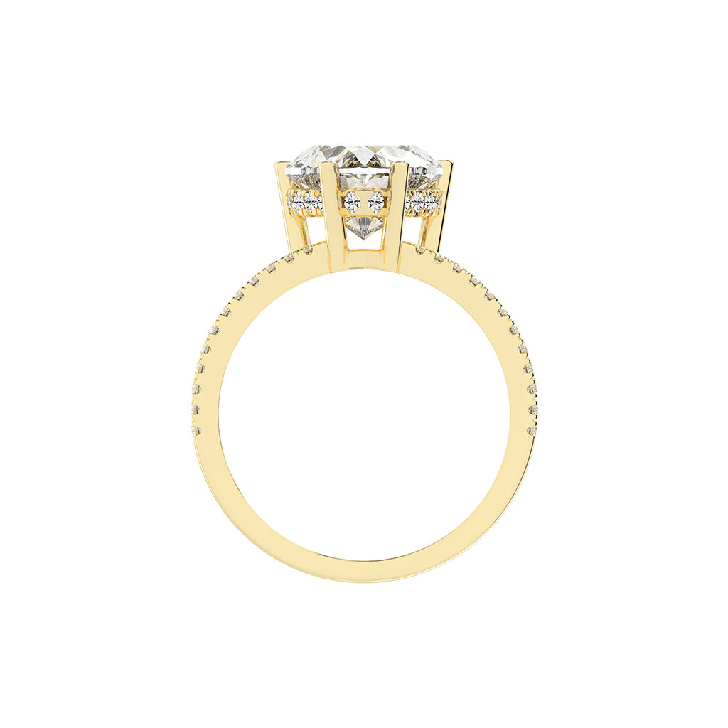 Everviere Heart Cut Engagement Lab Diamond Ring