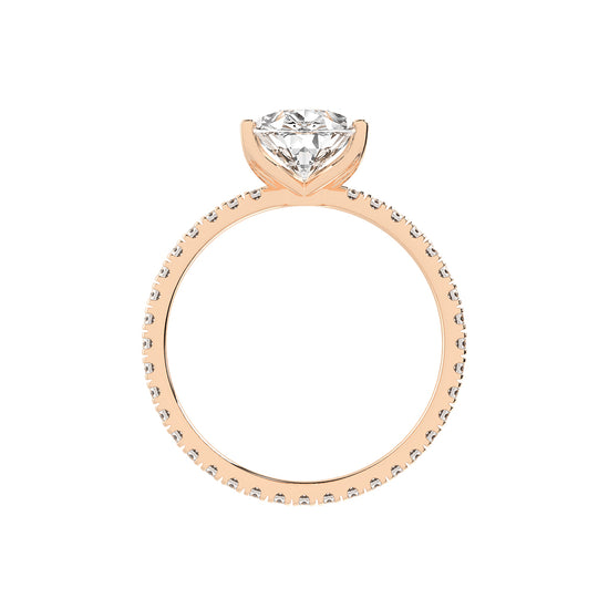 Fiancerra Pear Cut Engagement Lab Diamond Ring