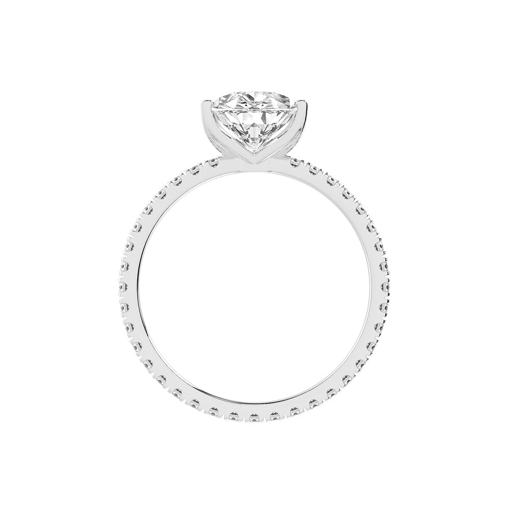 Fiancerra Pear Cut Engagement Lab Diamond Ring