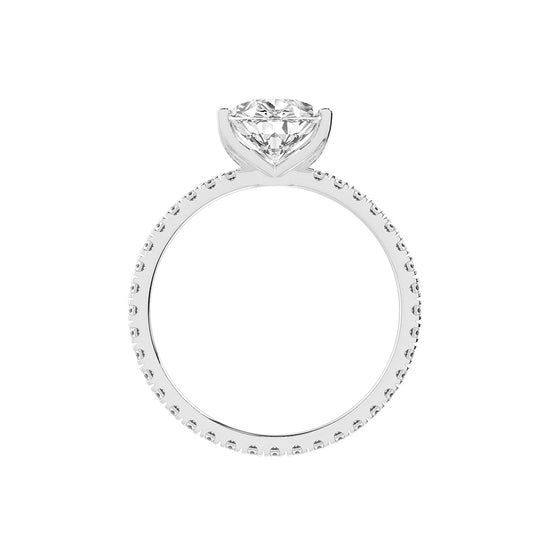 Fiancerra Pear Cut Engagement Lab Diamond Ring