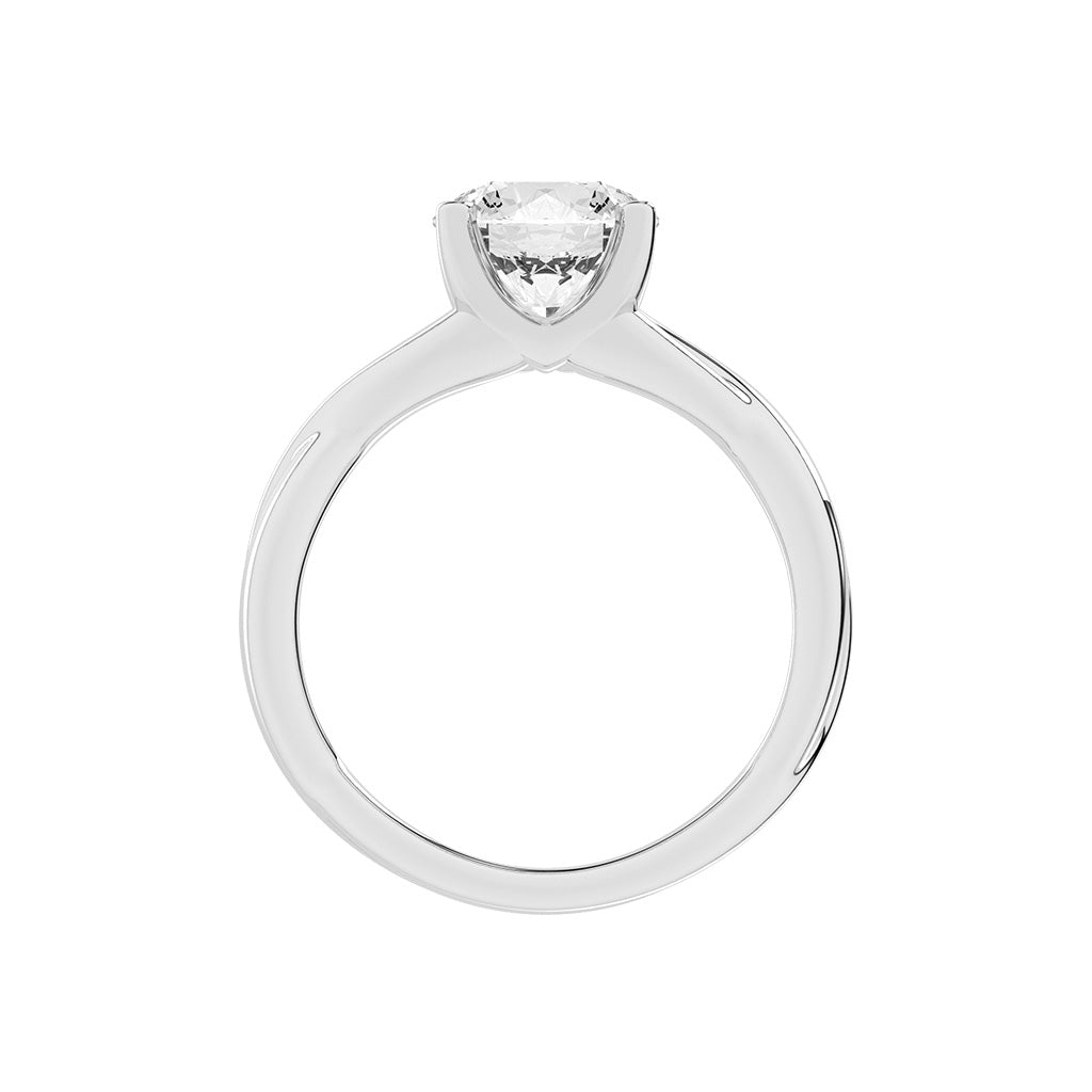 Solaceia Unique Style Round Cut Lab Diamond Ring