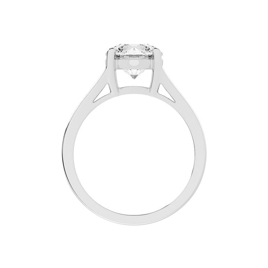 Solstra Cathedral Four Prong Solitaire Lab Diamond Ring