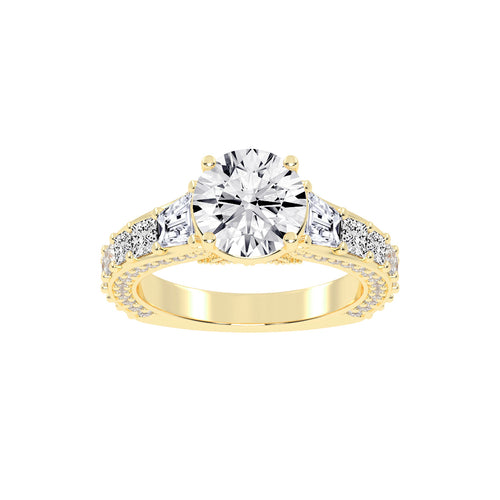 Betrova Euro Style Round Cut Engagement Ring