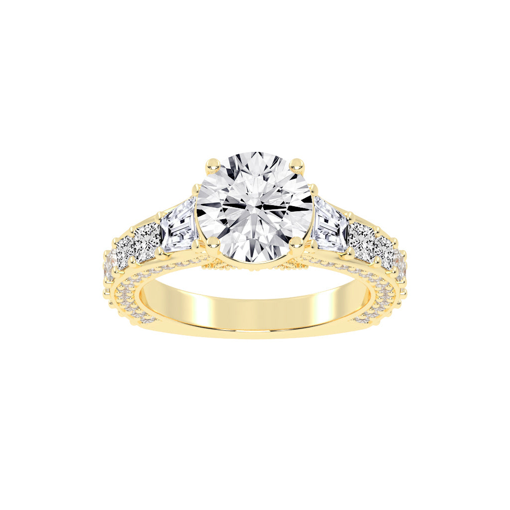 Betrova Euro Style Round Cut Engagement Ring