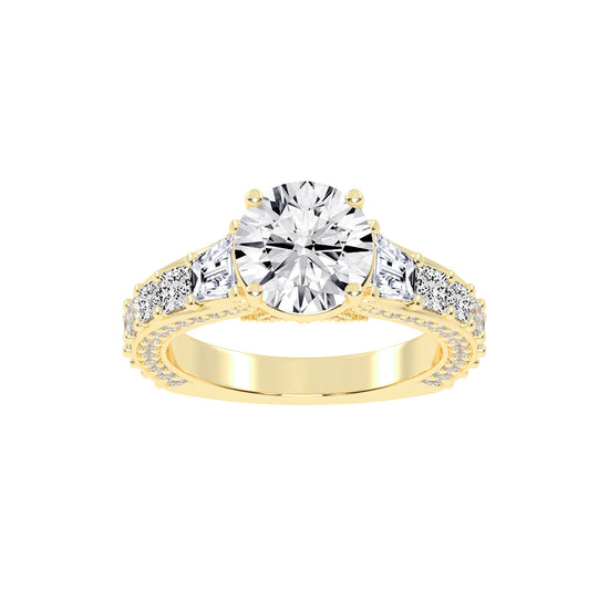 Betrova Euro Style Round Cut Engagement Ring