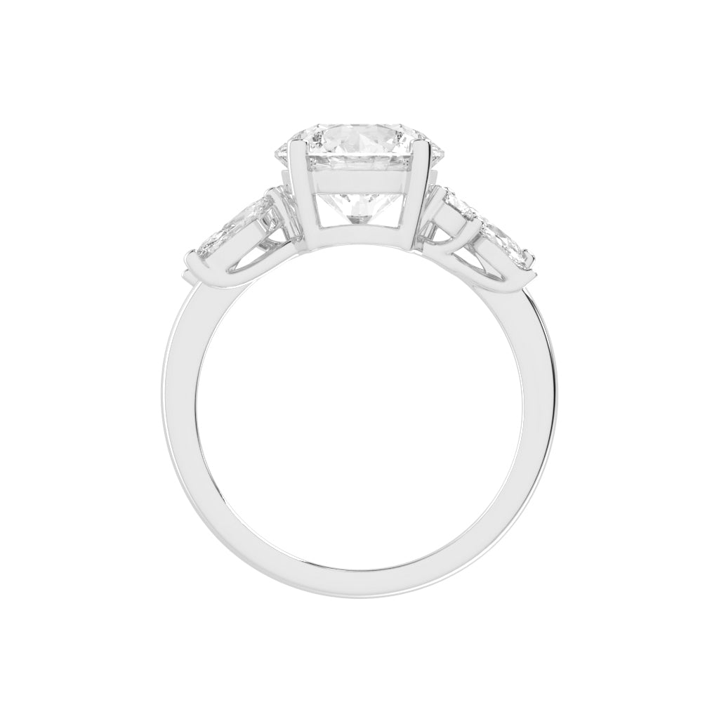 Venara Four Prong Round Cut Classic Lab Diamond Ring