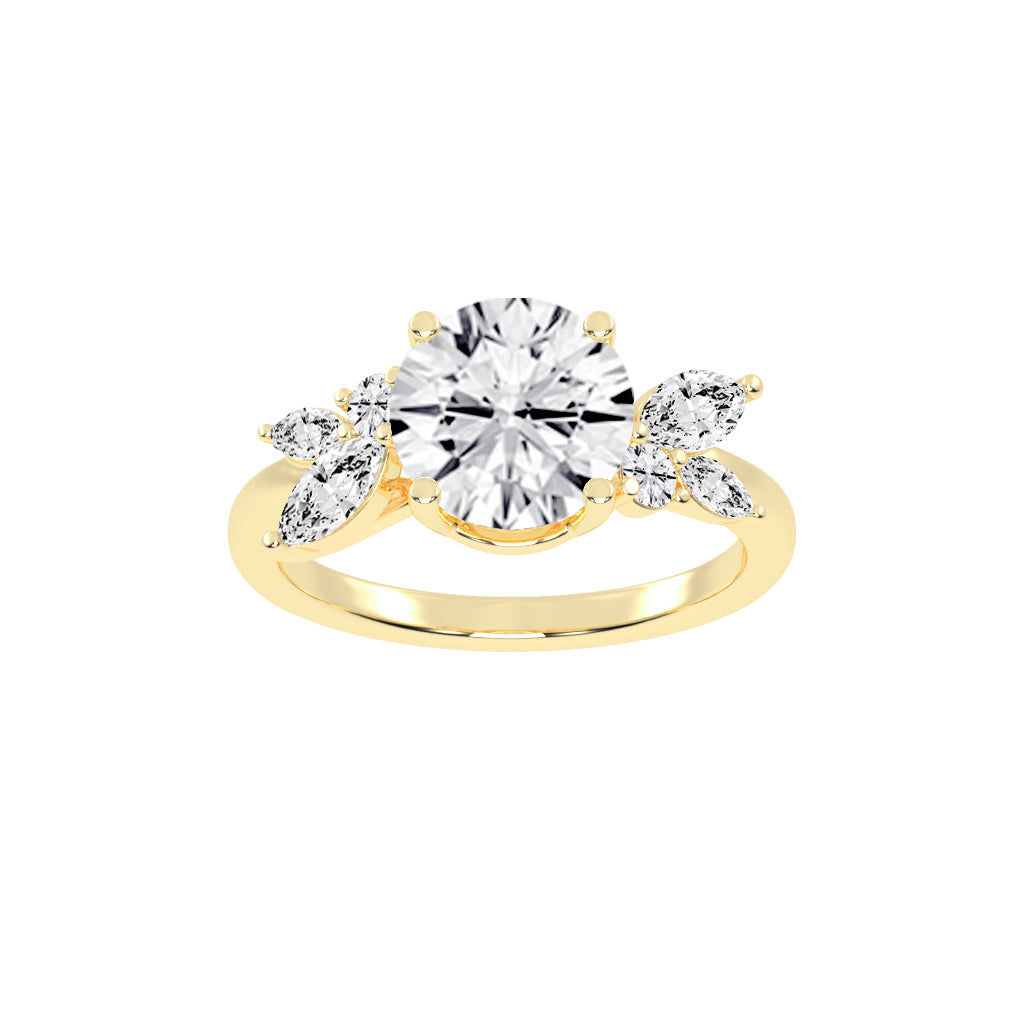 Venara Four Prong Round Cut Classic Lab Diamond Ring
