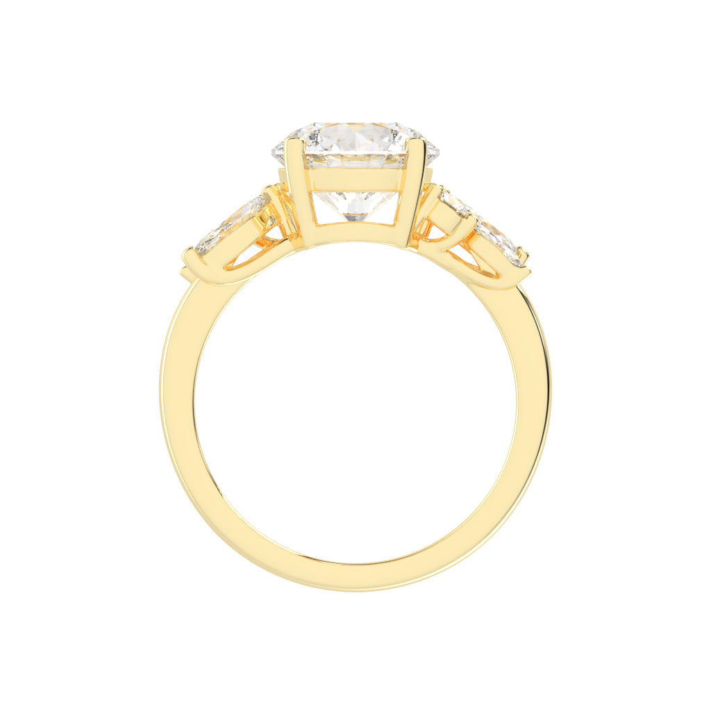 Venara Four Prong Round Cut Classic Lab Diamond Ring