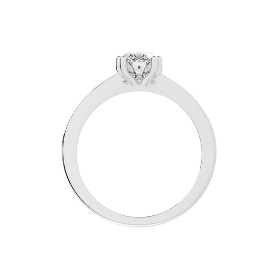 Solifaire Double Prong Oval Cut Solitaire Lab Diamond Ring