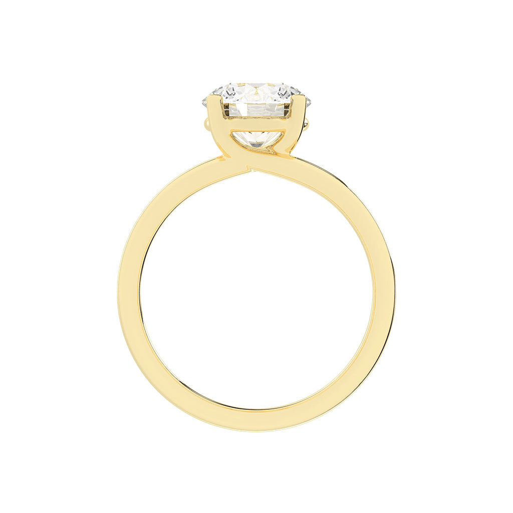 Solteria Split Round Cut Lab Diamond Ring