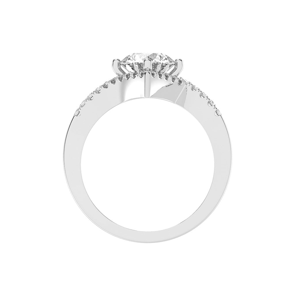Valora  Freeform Round Cut Classic Lab Diamond Ring