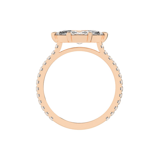 Avriella Six Prong Marquise Cut Classic Lab Diamond Ring