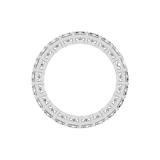 Aluna Princess Cut Bar Set Lab Diamond Ring
