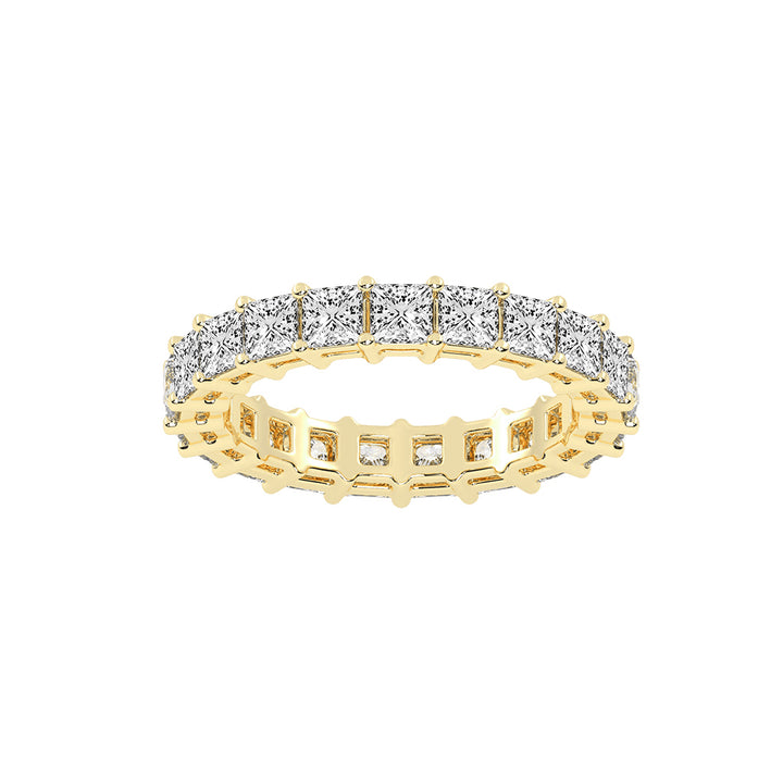 Aluna Princess Cut Bar Set Lab Diamond Ring