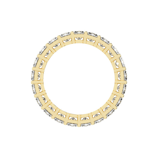 Aluna Princess Cut Bar Set Lab Diamond Ring