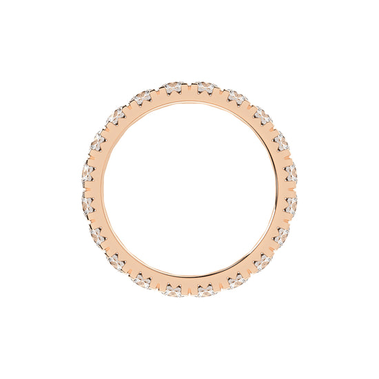 Mirabel Surface Prong Round Eternity Lab Diamond Ring