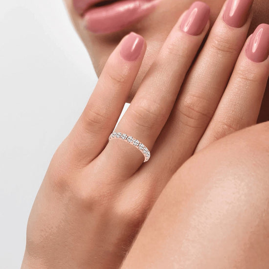 Mirabel Surface Prong Round Eternity Lab Diamond Ring