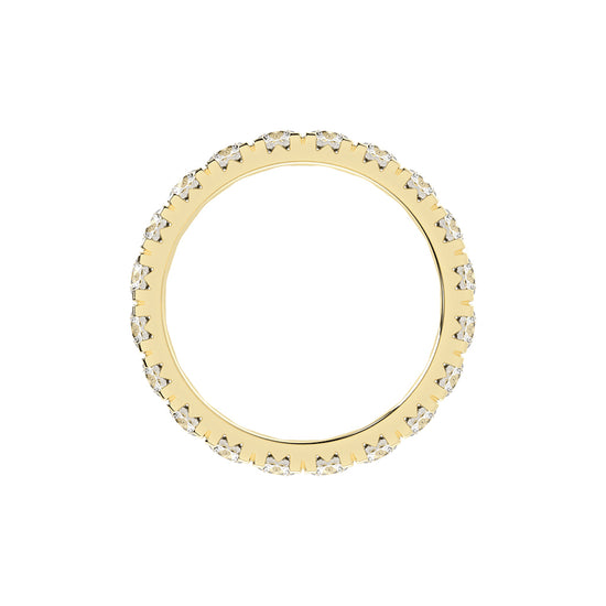 Mirabel Surface Prong Round Eternity Lab Diamond Ring
