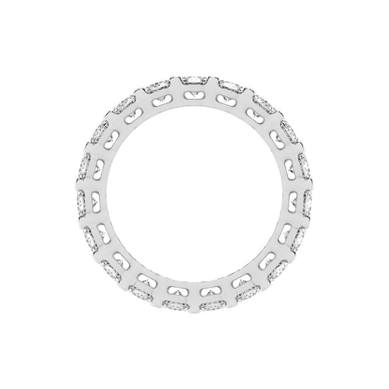 Infinite Oval Shape Cut Eternity Lab Diamond Ring