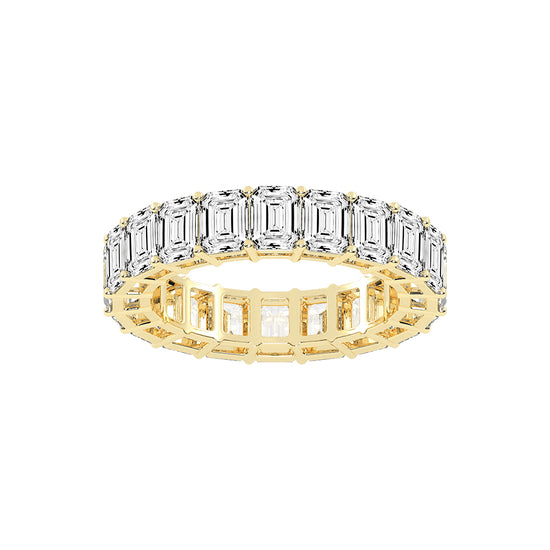 Serenite Prong Set Emerald Eternity Lab Diamond Ring