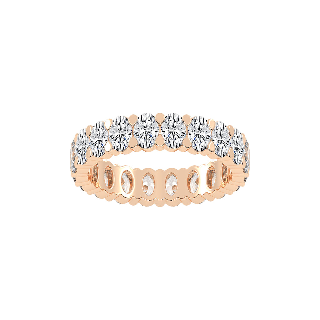 Lucetta Oval Shape Shared Prong Lab Diamond Ring
