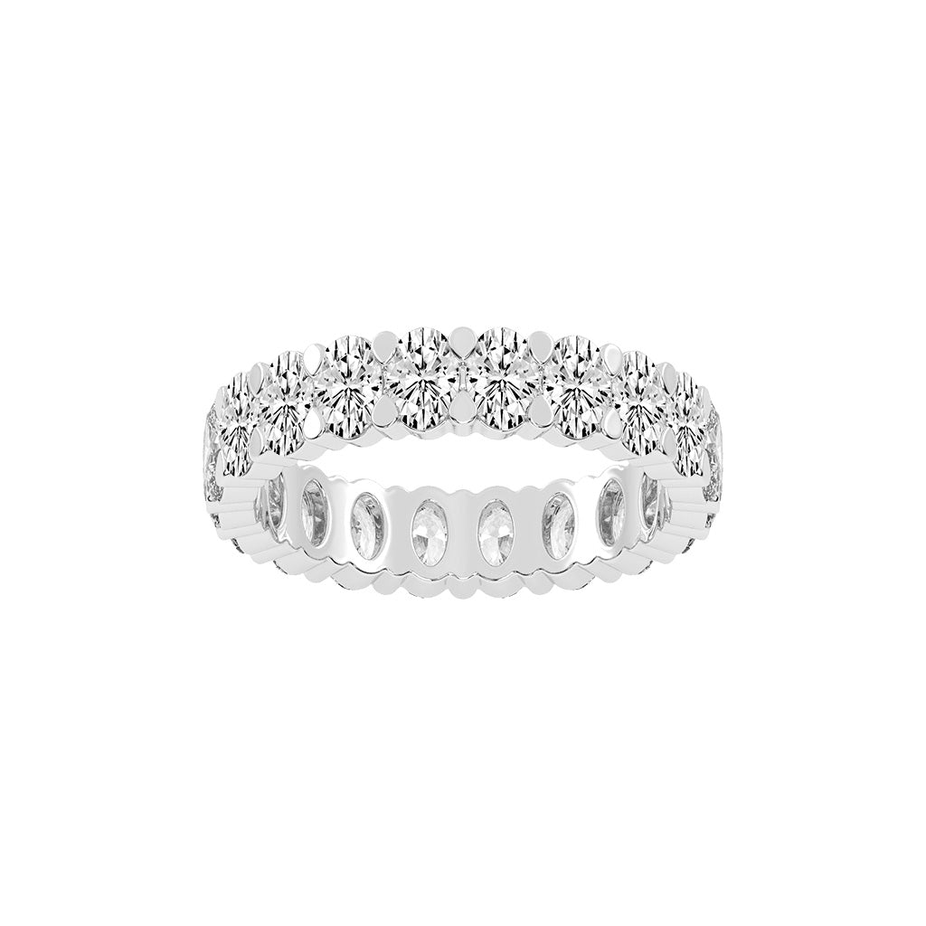 Lucetta Oval Shape Shared Prong Lab Diamond Ring