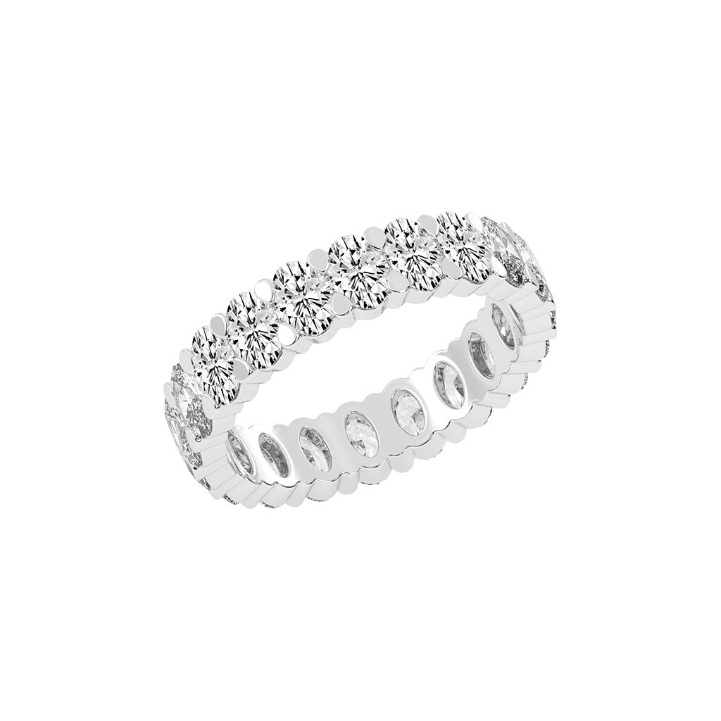 Lucetta Oval Shape Shared Prong Lab Diamond Ring