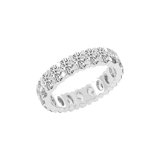 Lucetta Oval Shape Shared Prong Lab Diamond Ring