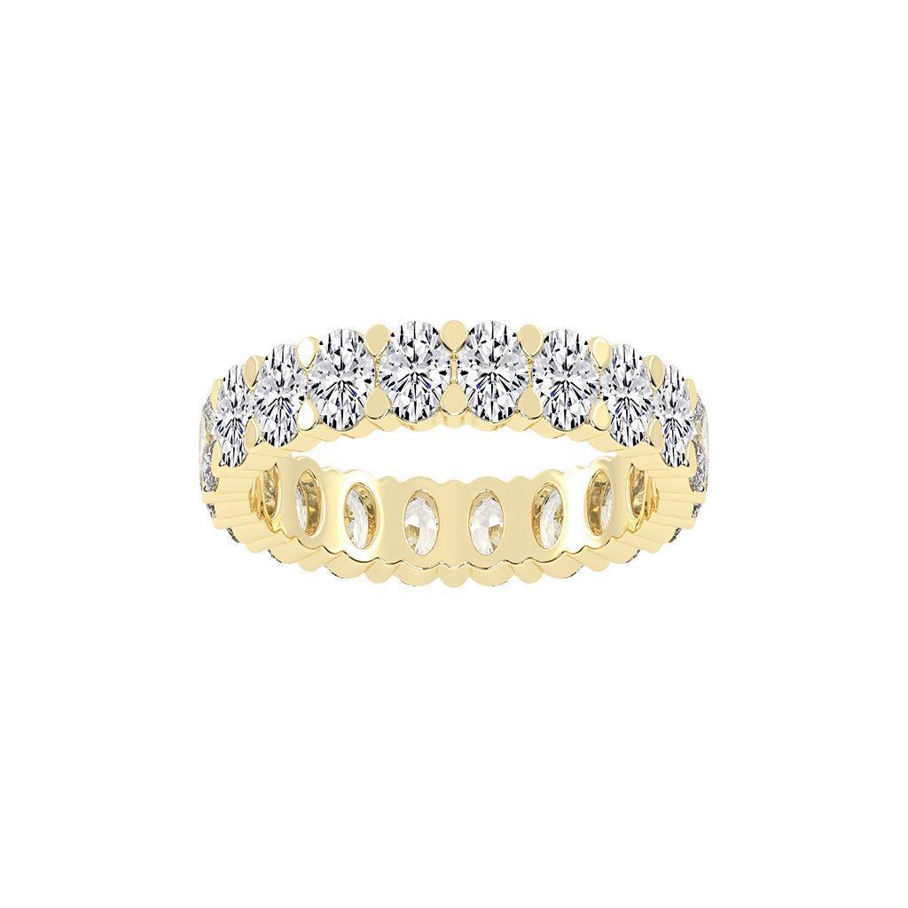 Lucetta Oval Shape Shared Prong Lab Diamond Ring