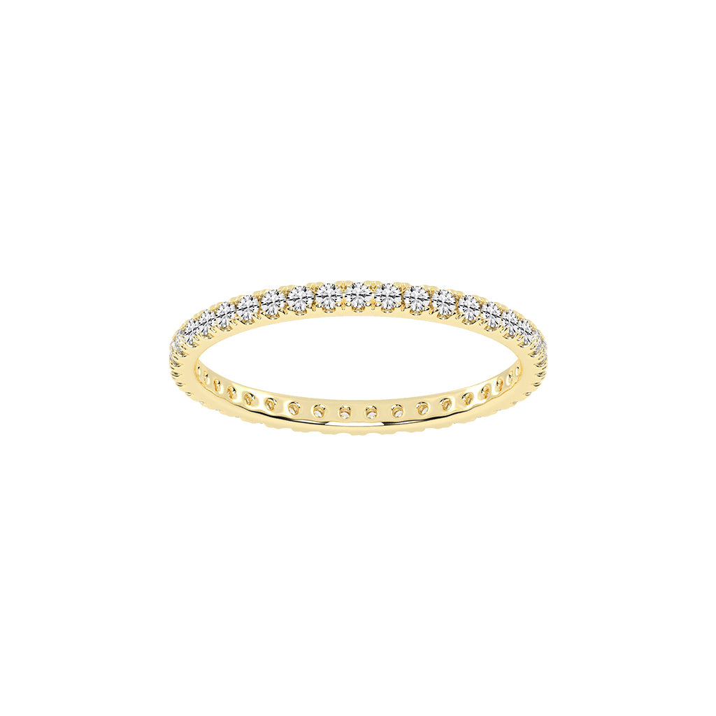 Evia Eternity Round Shape Lab Diamond Ring