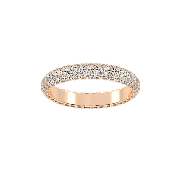 Oracea Pave Setting Eternity Lab Diamond Ring