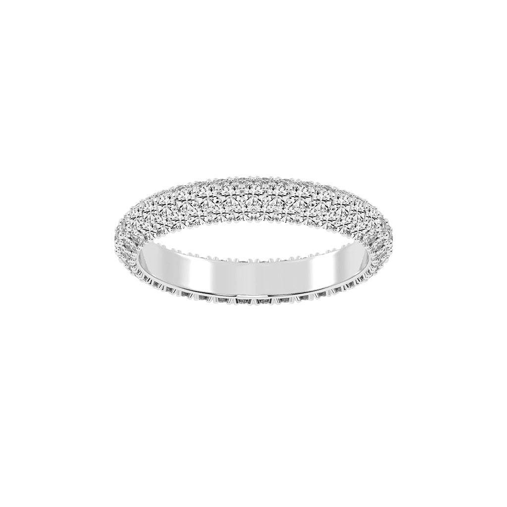 Oracea Pave Setting Eternity Lab Diamond Ring