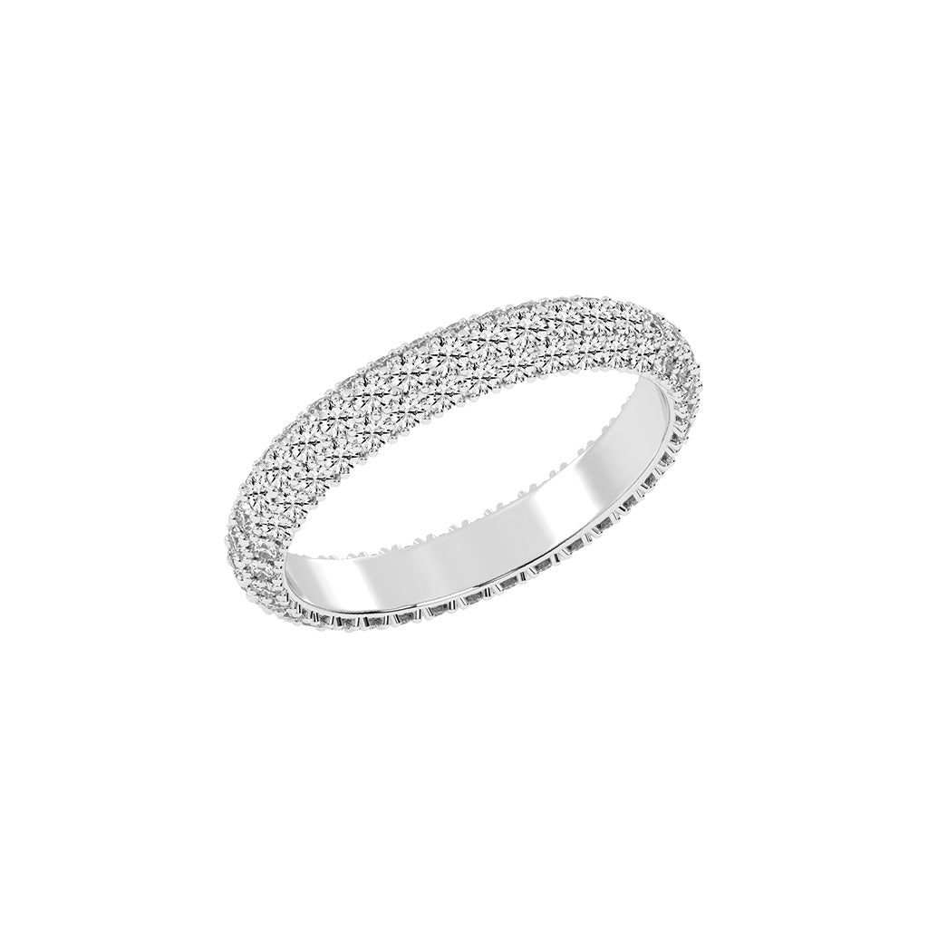 Oracea Pave Setting Eternity Lab Diamond Ring