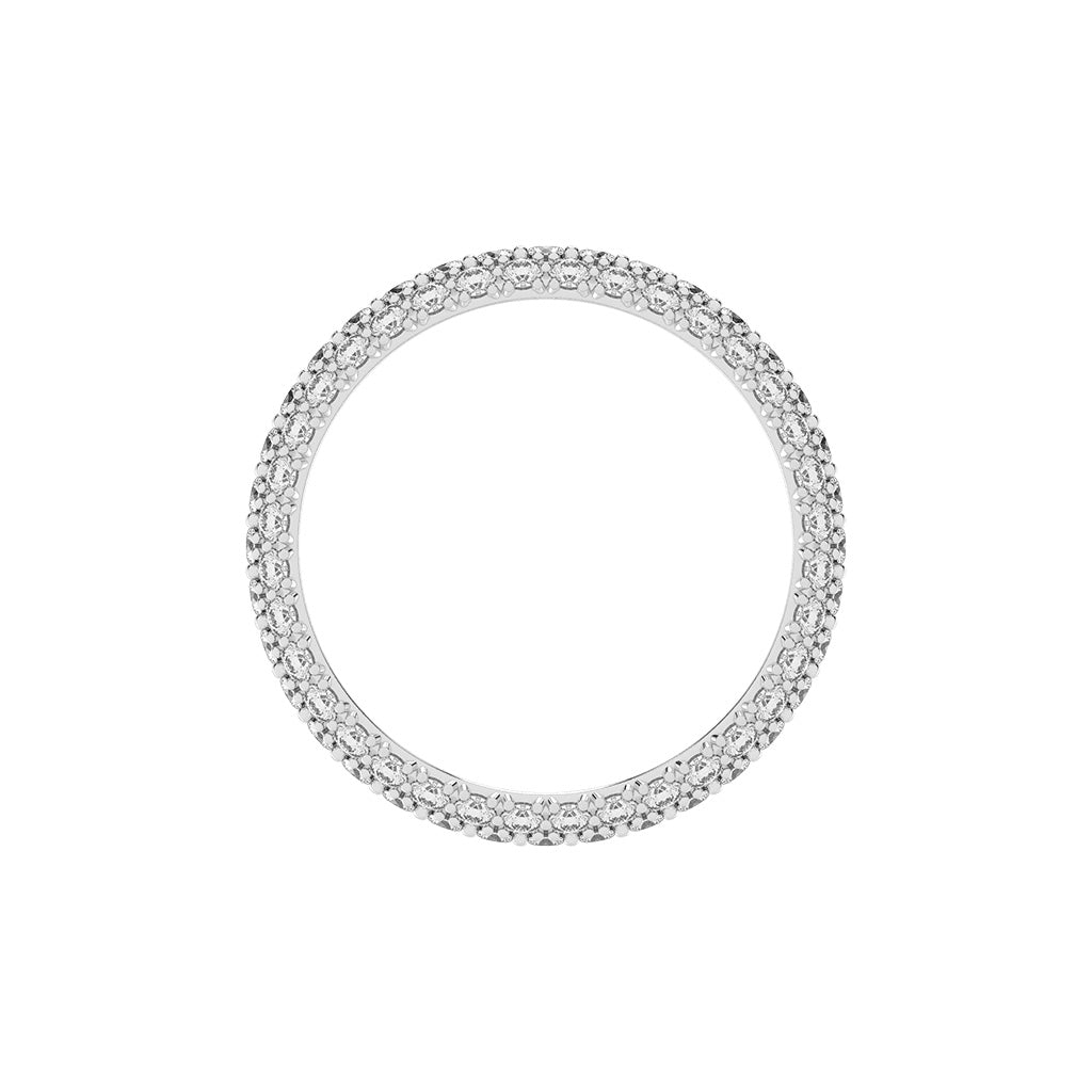 Oracea Pave Setting Eternity Lab Diamond Ring