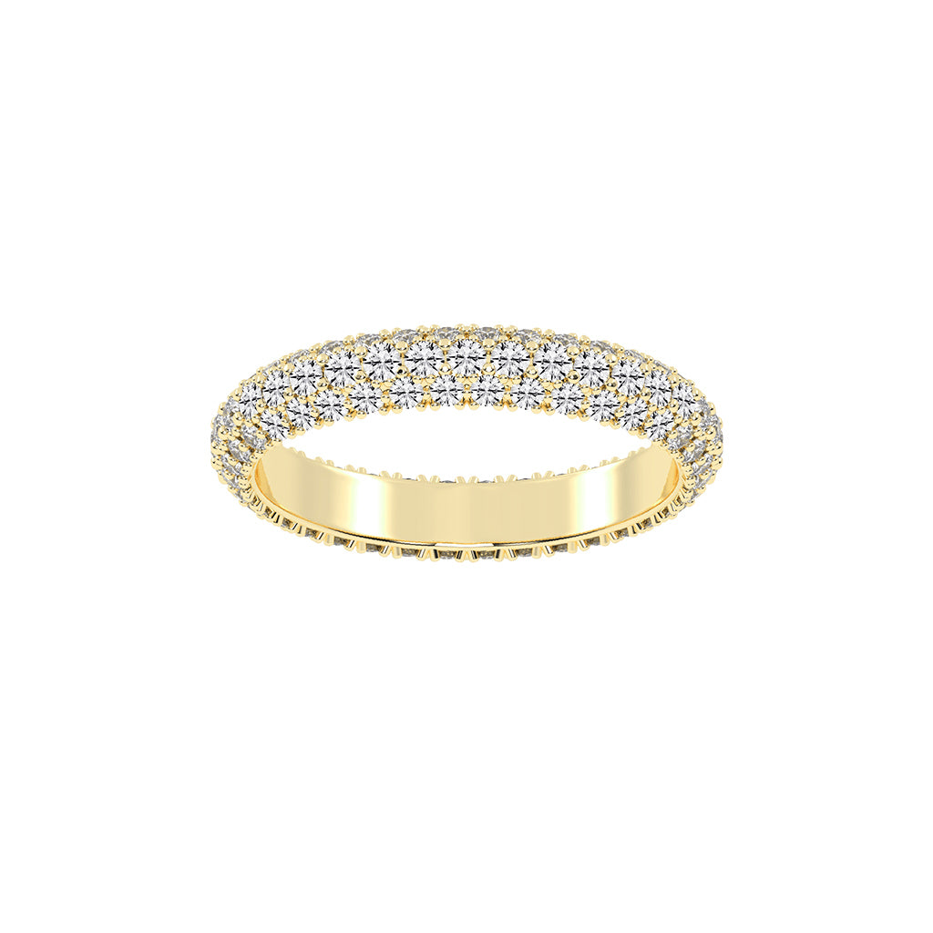 Oracea Pave Setting Eternity Lab Diamond Ring