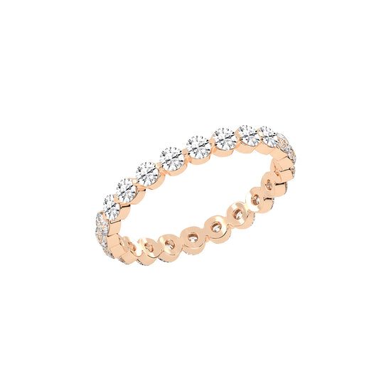 Diora Floating Cut Round Lab Diamond Ring