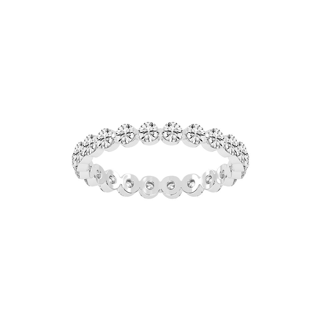 Diora Floating Cut Round Lab Diamond Ring