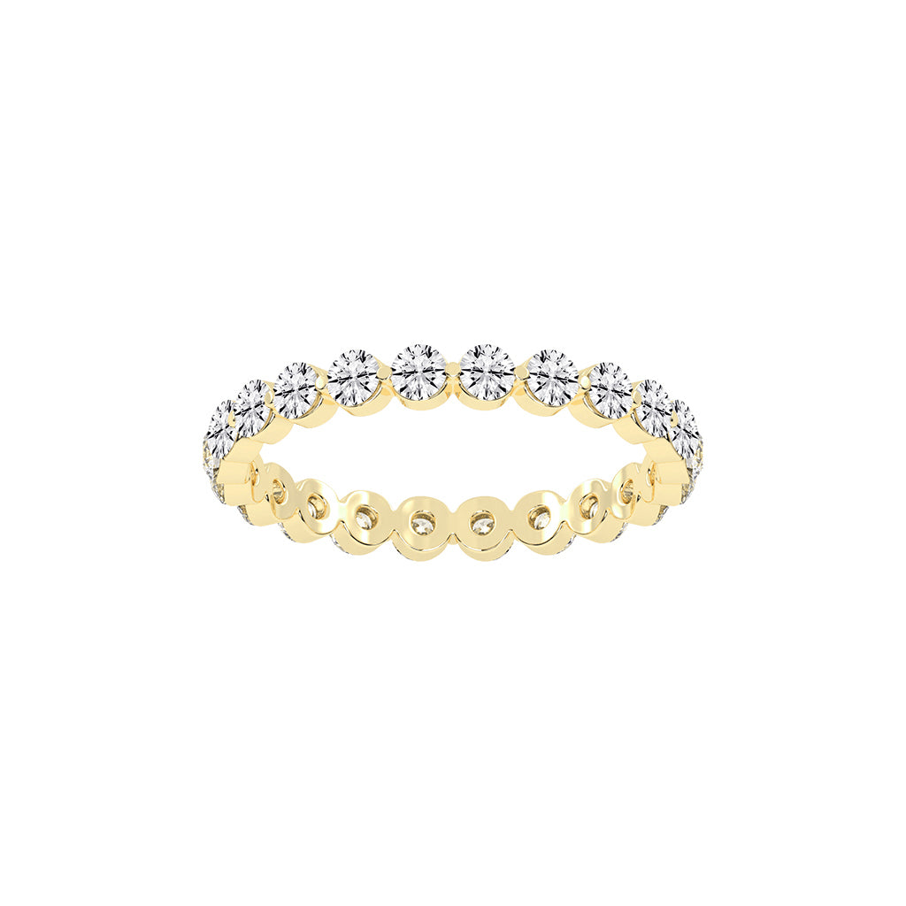 Diora Floating Cut Round Lab Diamond Ring