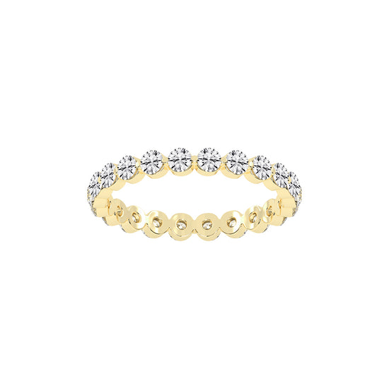 Diora Floating Cut Round Lab Diamond Ring