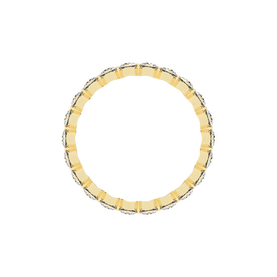 Diora Floating Cut Round Lab Diamond Ring