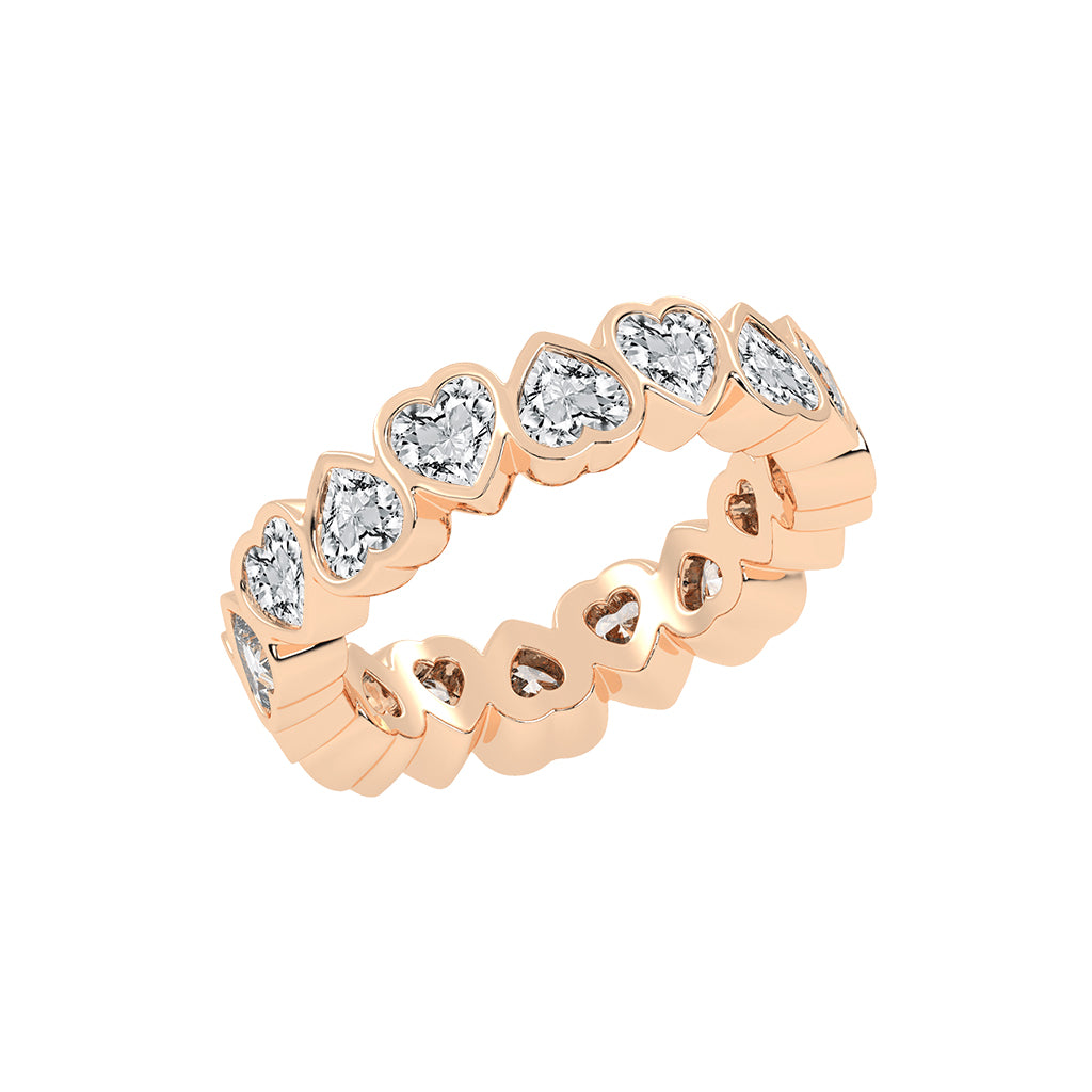 Lustrous Radiant Heart Shape Lab Diamond Ring