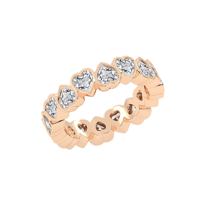 Lustrous Radiant Heart Shape Lab Diamond Ring