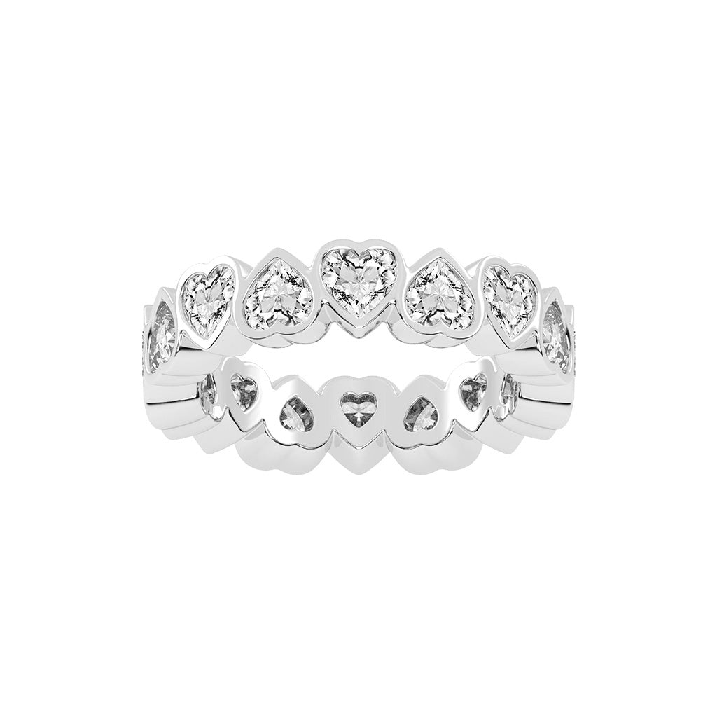 Lustrous Radiant Heart Shape Lab Diamond Ring